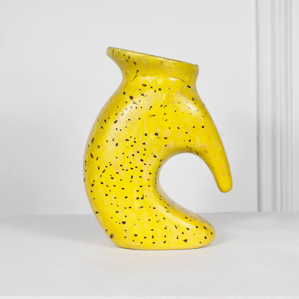 Petit vase jaune DEBEAULIEU PARIS