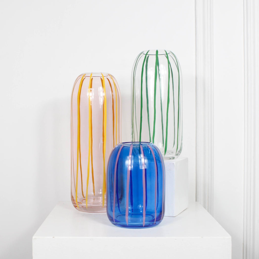 Vase rayures colorées DEBEAULIEU PARIS